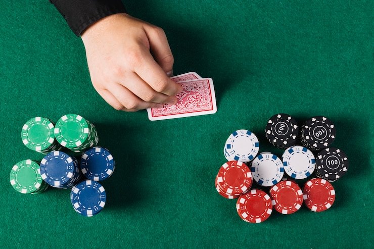 Live dealer dealing cards in Speed Baccarat round